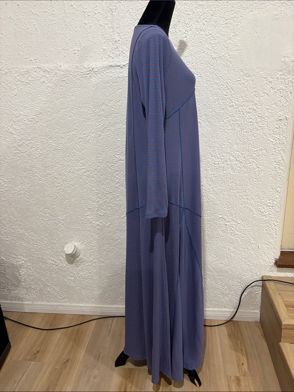 Soft Surroundings Asymmetrical Striped Midi Dress Size XL Riley Dress - Picture 8 of 10